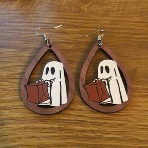 Halloween ghost themed earrings